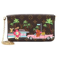 Louis Vuitton Felicie Pochette Limited Edition Valentine Dog Monogram Vernis  at 1stDibs