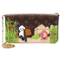 Louis Vuitton 2022 Vivienne NYC Holiday Animation Monogram Felicie Pochette  Bag For Sale at 1stDibs