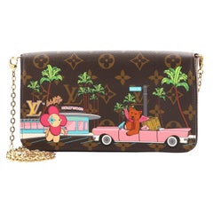 Louis Vuitton Felicie Pochette Limited Edition Vivienne Xmas Monogram Canvas