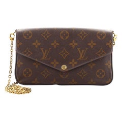 Louis Vuitton Felicie Pochette Monogramm Segeltuch
