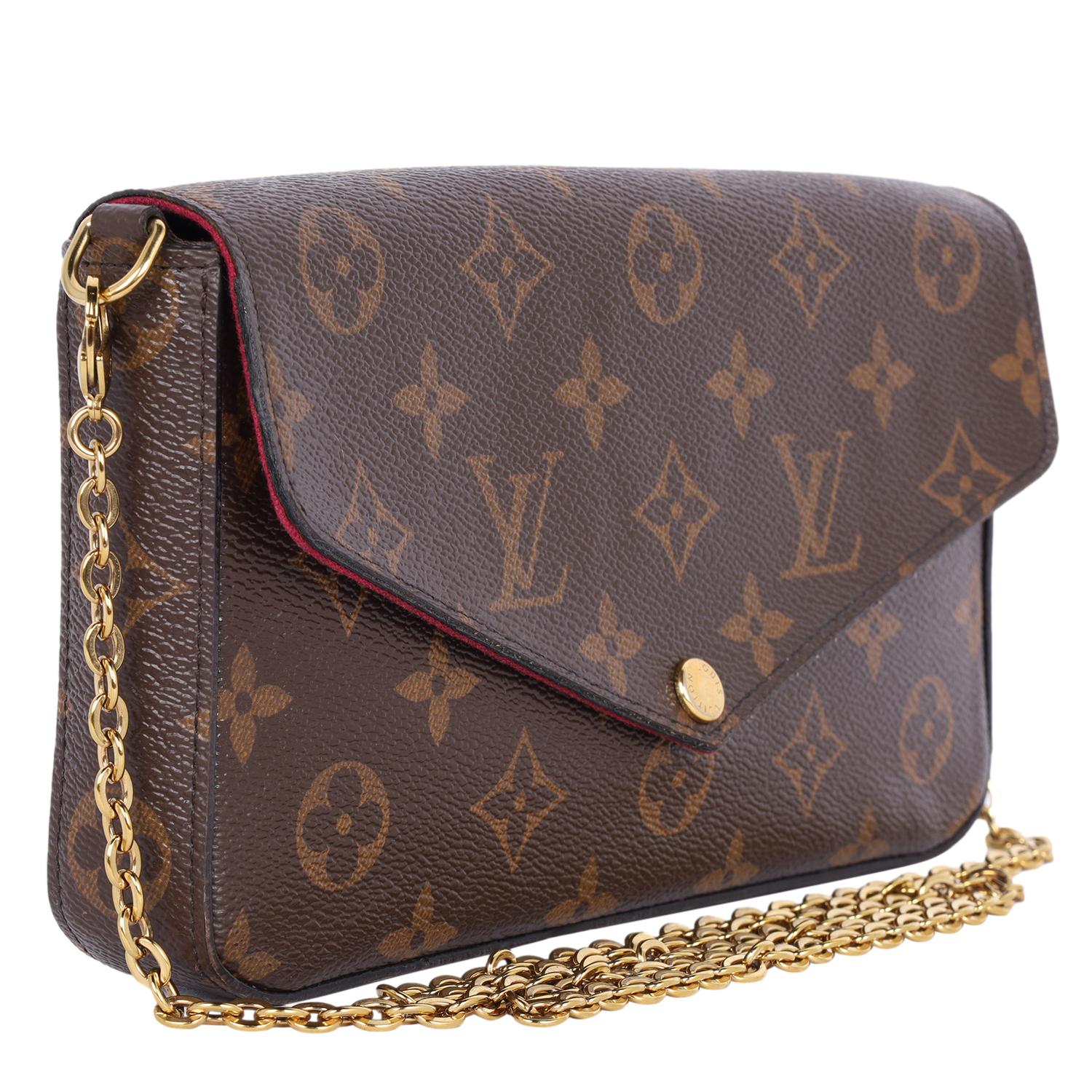 Women's Louis Vuitton Félicie Pochette Monogram Cross Body Bag