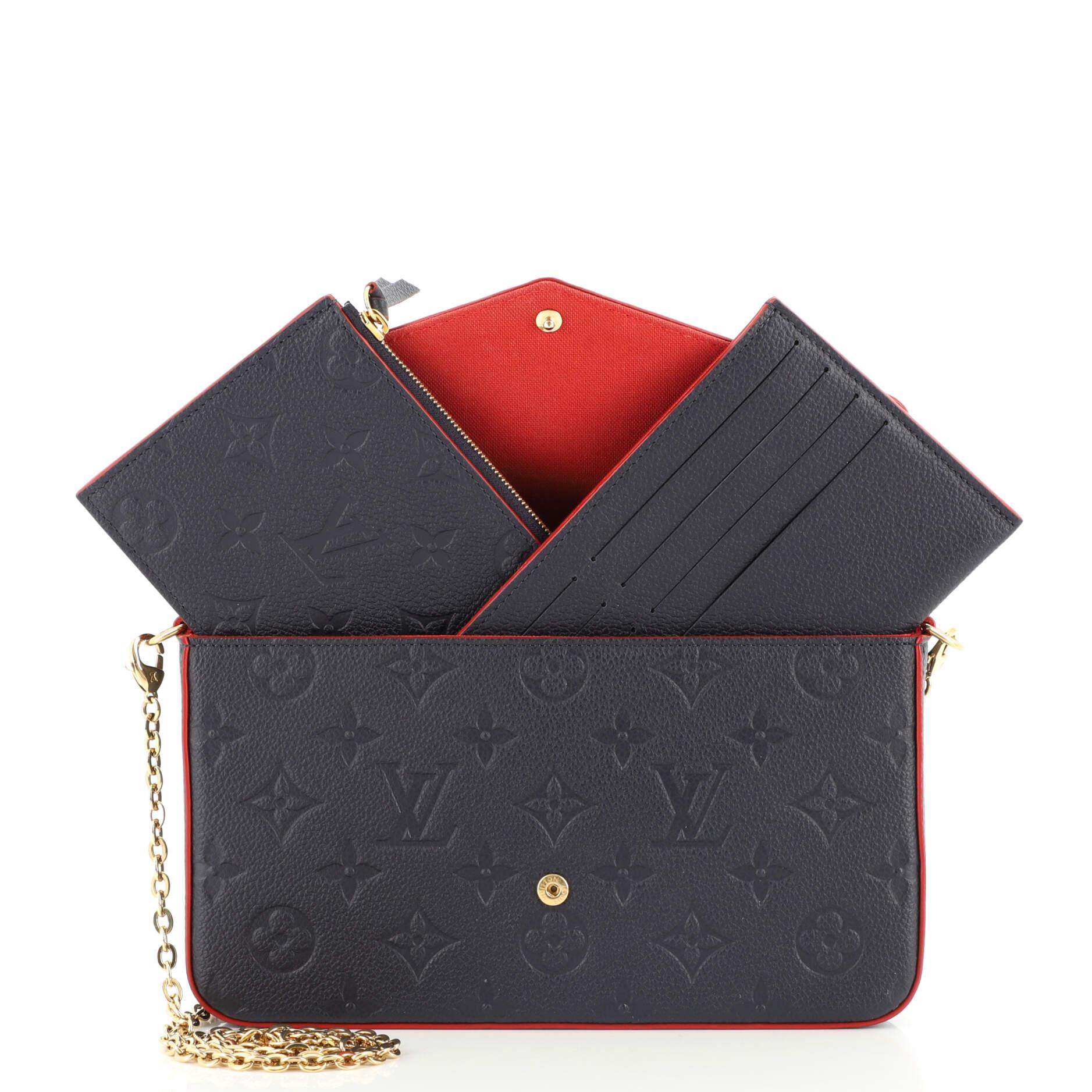 Condition: Great. Minor wear and small marks underneath flap and in interior, scratches on hardware.
Accessories: Pochette, Card Holder, With Strap
Measurements: Height 5