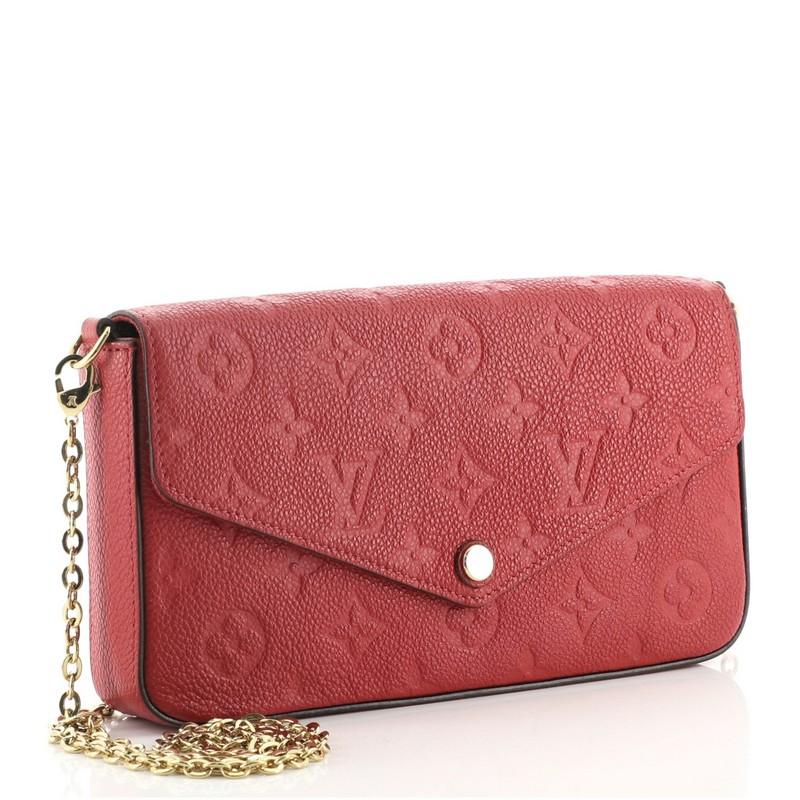 louis vuitton felicie pochette monogram empreinte leather