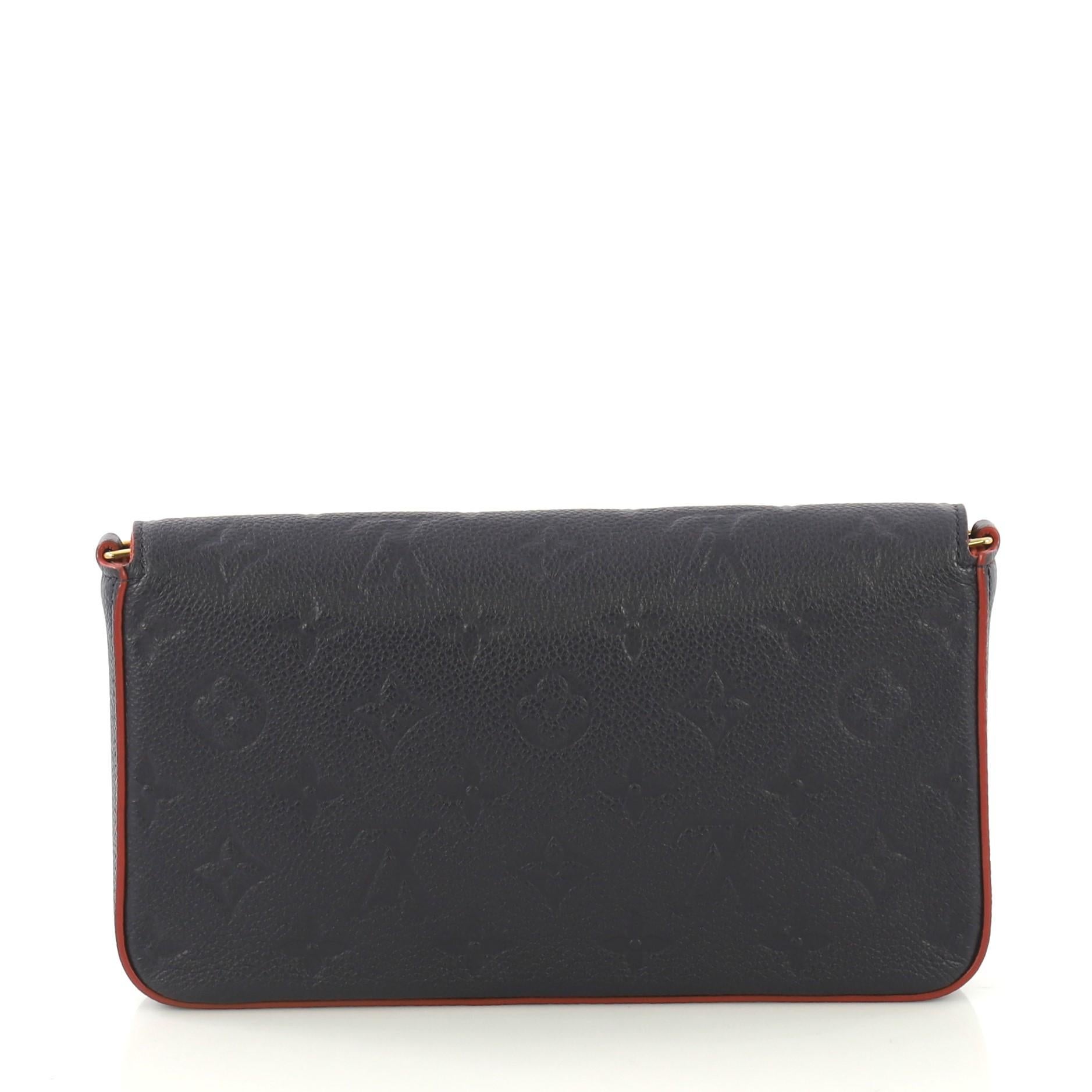 Louis Vuitton Felicie Pochette Monogram Empreinte Leather In Excellent Condition In NY, NY