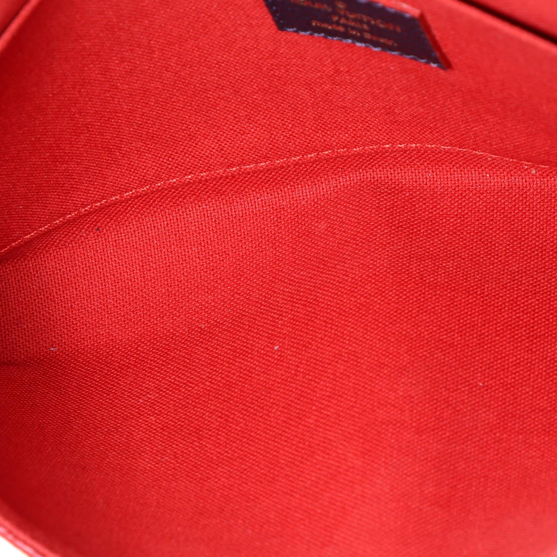 Louis Vuitton Felicie Pochette Monogramme Cuir Empreinte 1