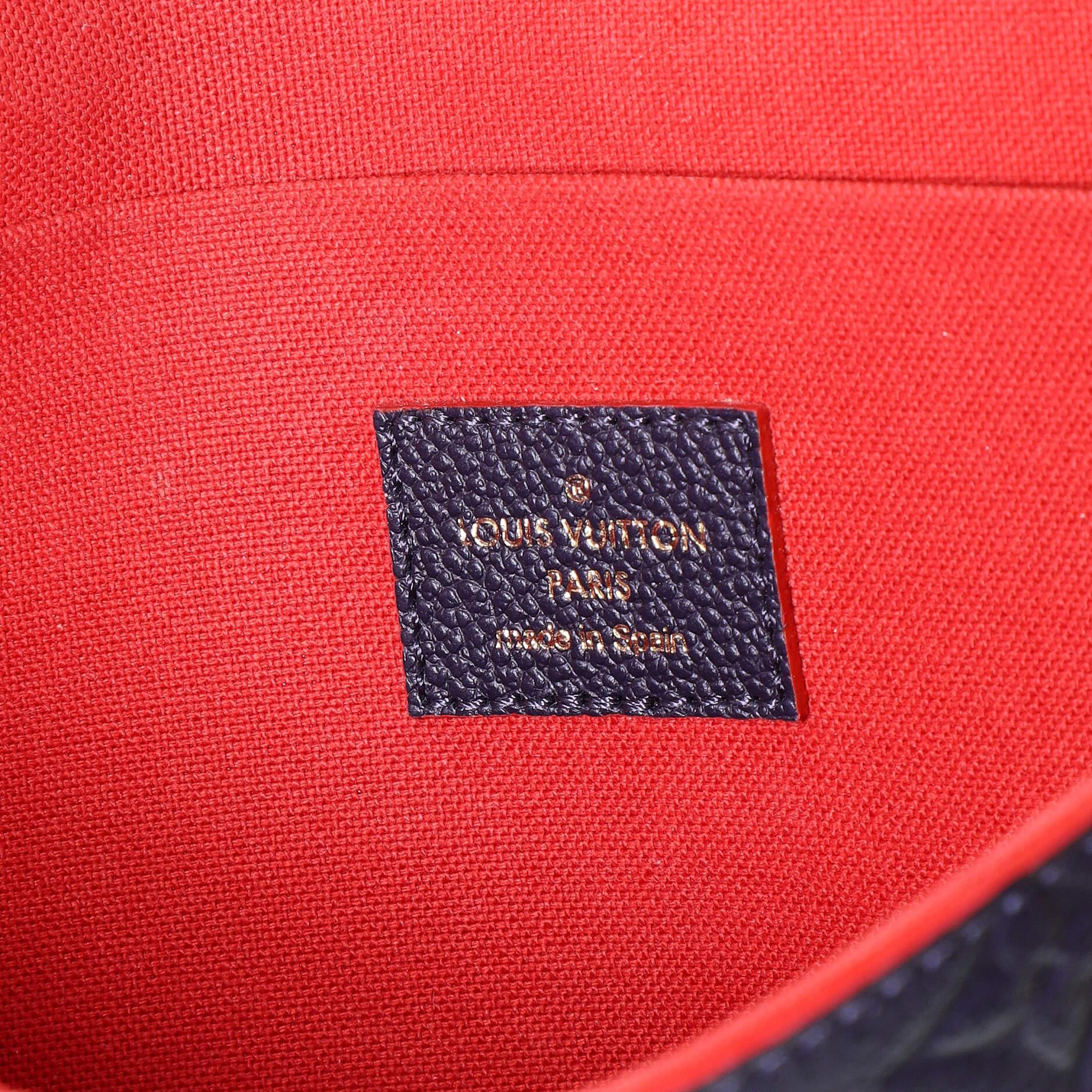 Louis Vuitton Felicie Pochette Monogramme Cuir Empreinte 4