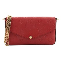 Louis Vuitton Felicie Pochette Monogramme Cuir Empreinte