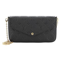 Louis Vuitton Felicie Pochette Monogramme Cuir Empreinte