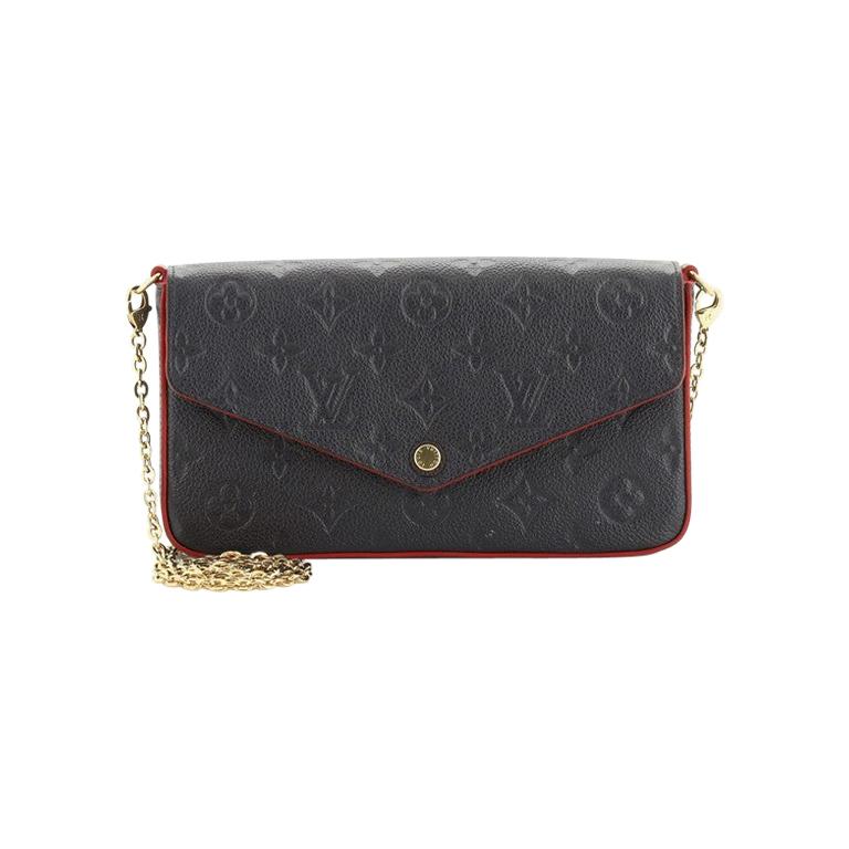 Louis Vuitton Felicie Pochette Monogram Empreinte Leather  For Sale