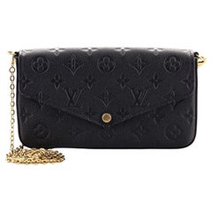 Louis Vuitton Felicie Pochette Monogramme Cuir Empreinte