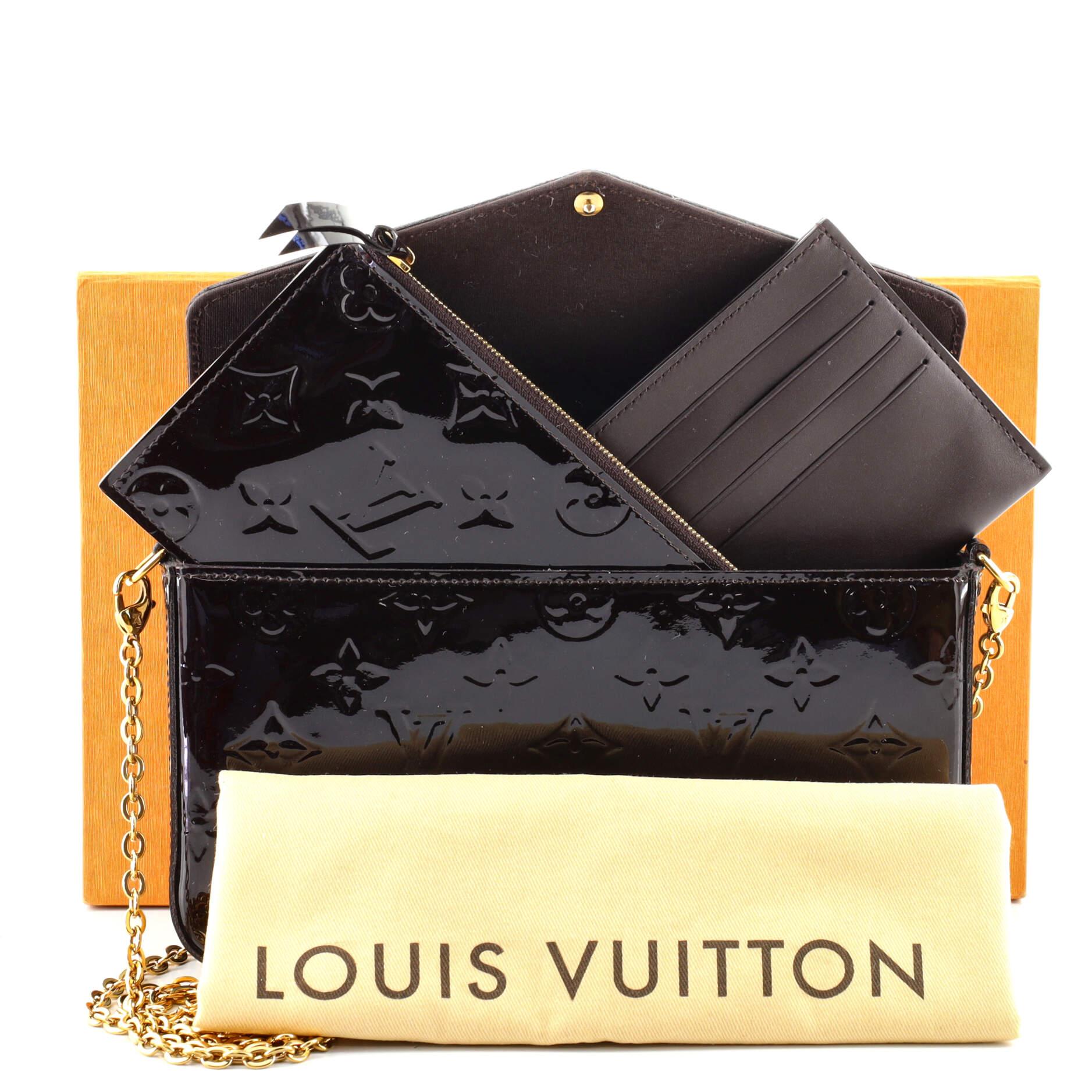 Louis Vuitton Pochette Felicie Vernis - 4 For Sale on 1stDibs