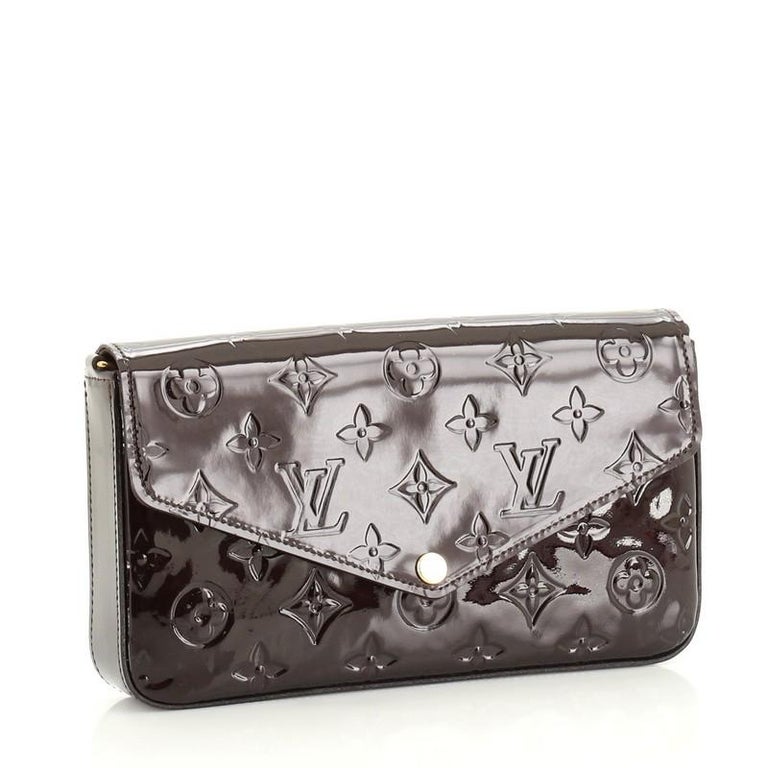 Louis Vuitton Pochette Felicie Monogram Vernis Patent Leather