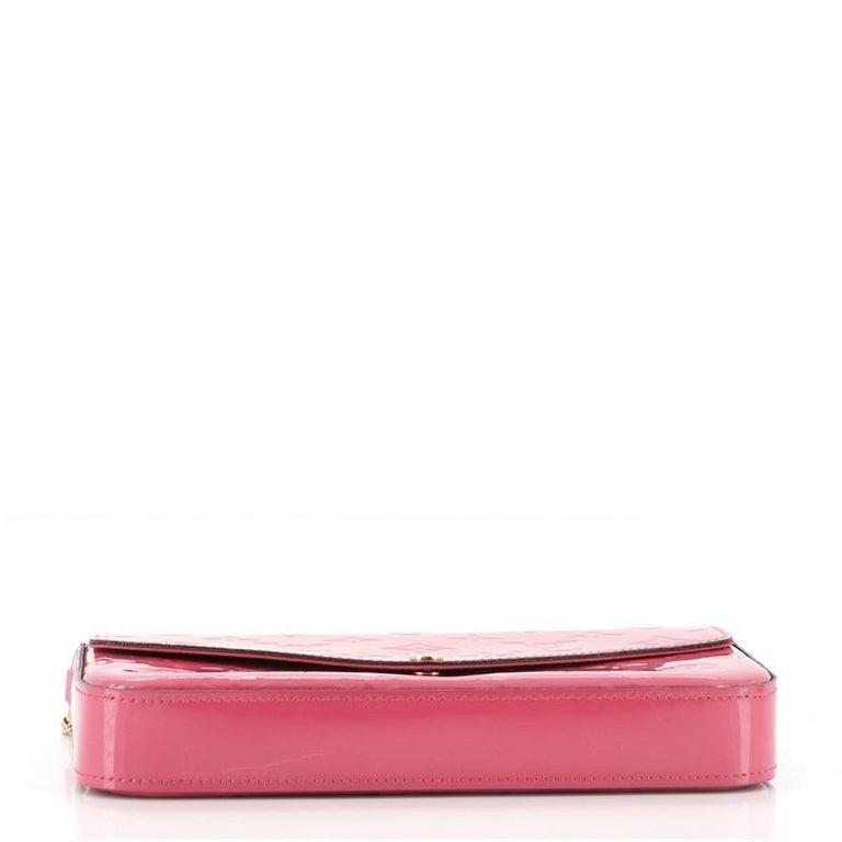 Louis Vuitton Felicie Pochette Monogram Vernis Pink