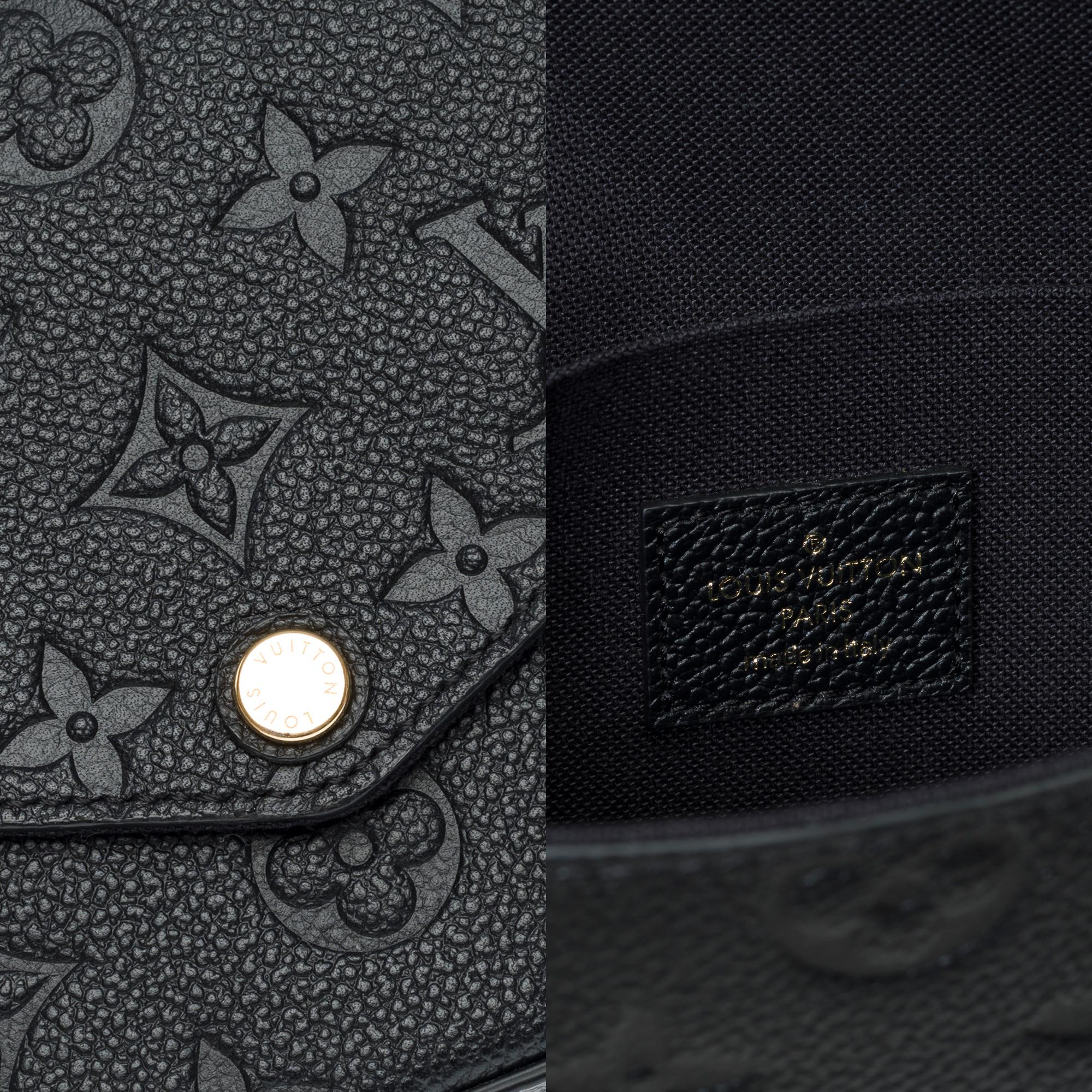 Louis Vuitton Felicie Pochette shoulder bag in black monogram leather, GHW For Sale 2