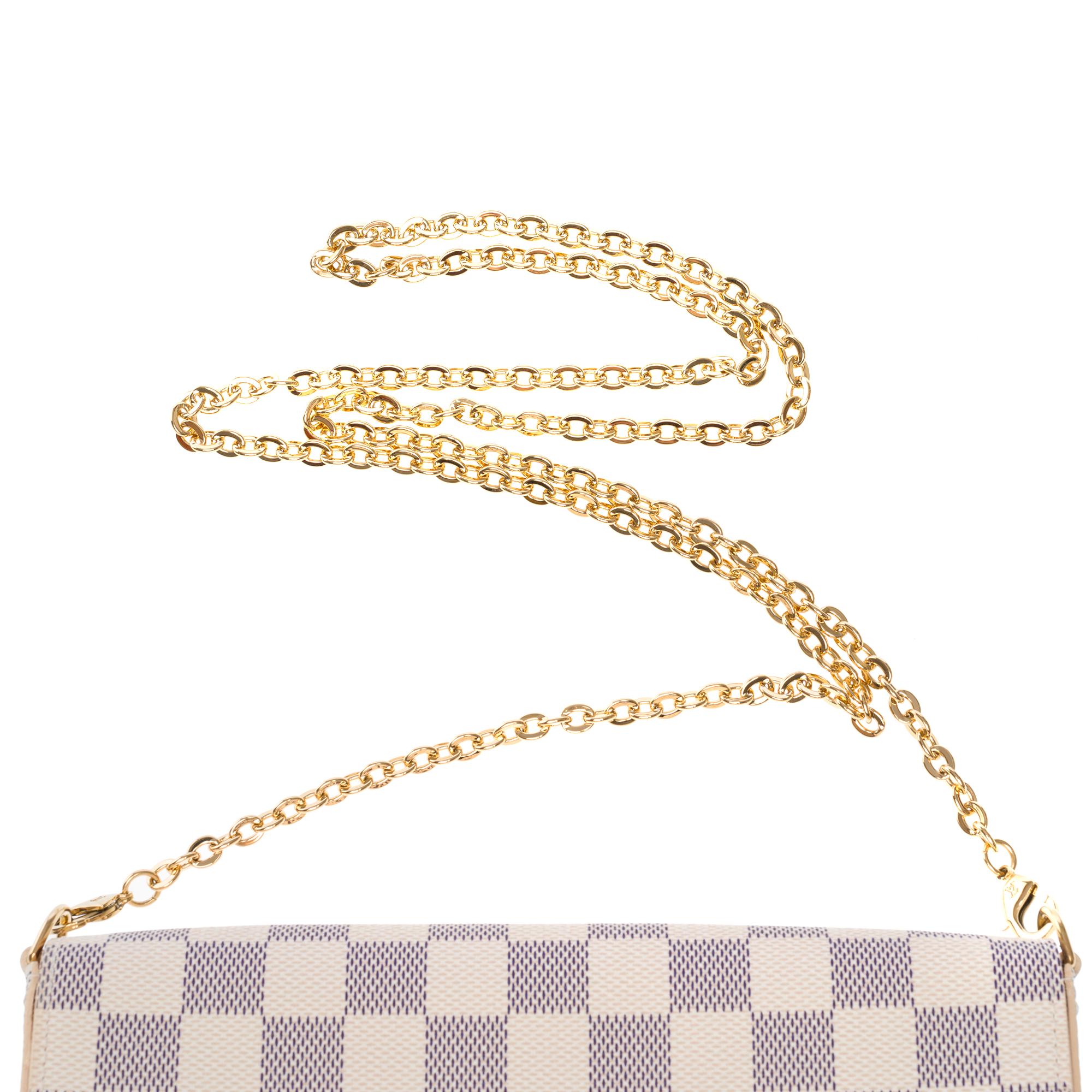Louis Vuitton Felicie Pochette shoulder bag in Damier Azur Canvas, GHW 7
