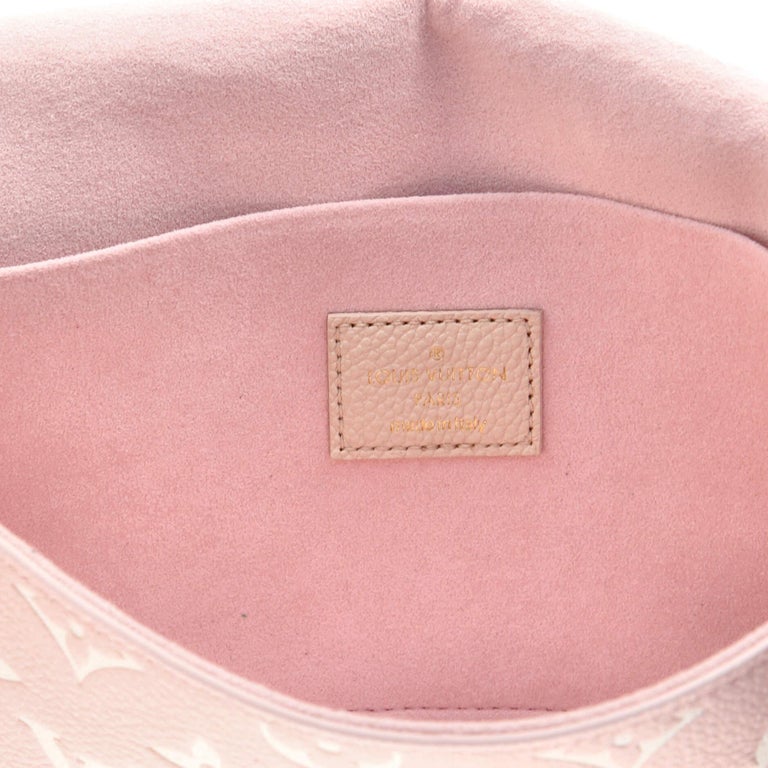 Louis Vuitton Felicie Set, Pink Pastel Empreinte Leather, New in Box WA001