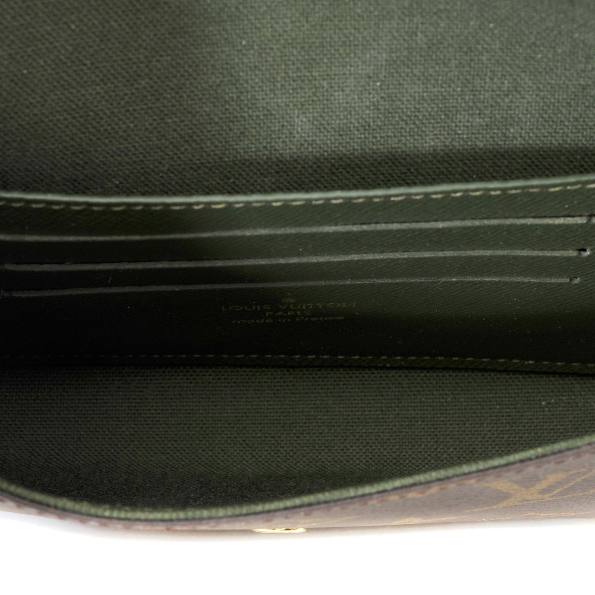 Louis Vuitton Felicie Pochette Strap & Go shoulder bag in Brown Canvas, GHW For Sale 4
