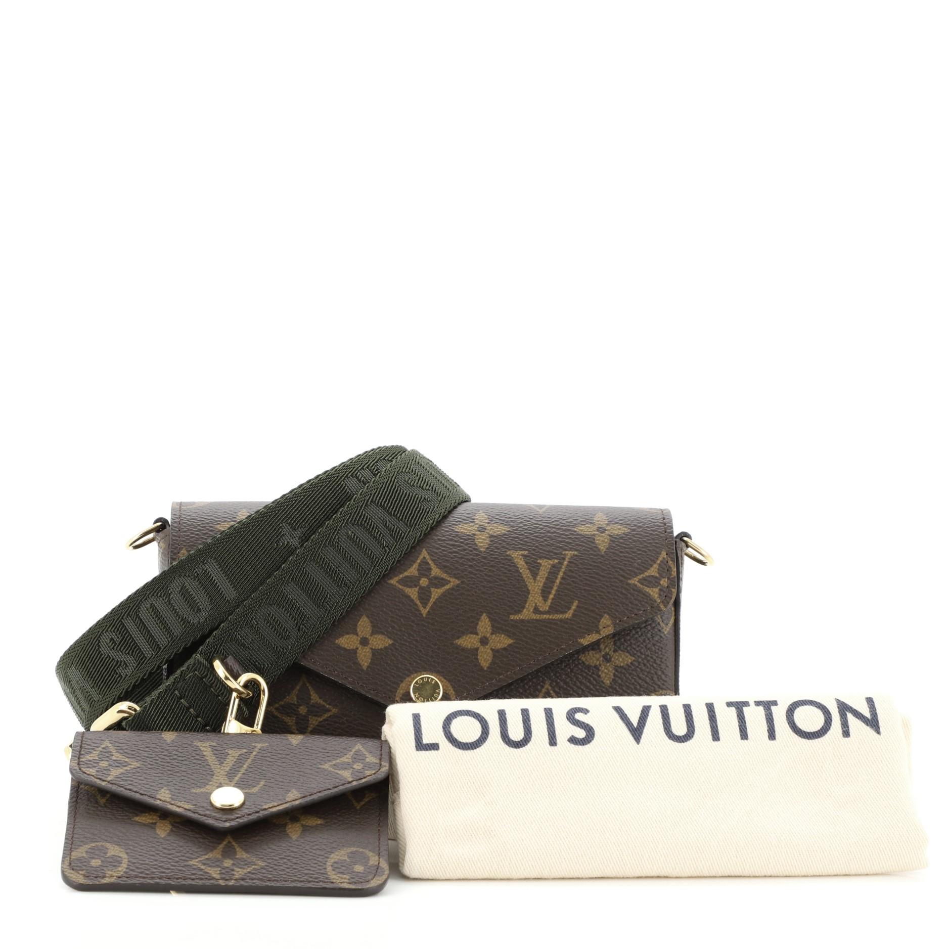 Louis Vuitton LV Unisex Félicie Strap & Go Pochette Monogram