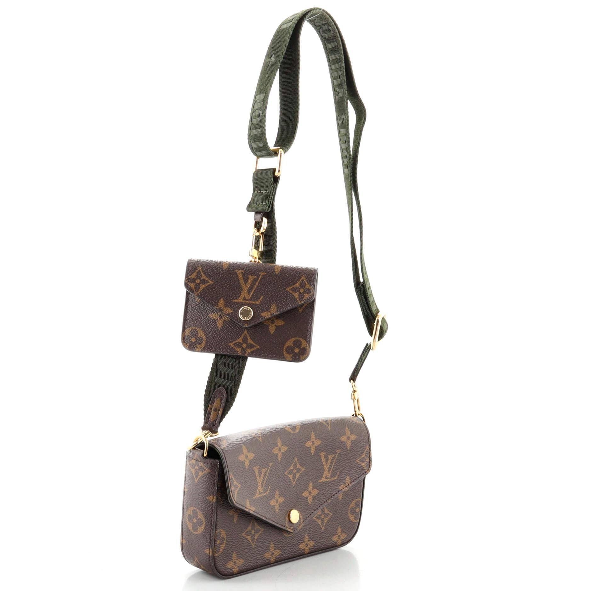 Louis Vuitton Monogram Canvas Wild at Heart Felicie Strap and Go Pochette  at 1stDibs