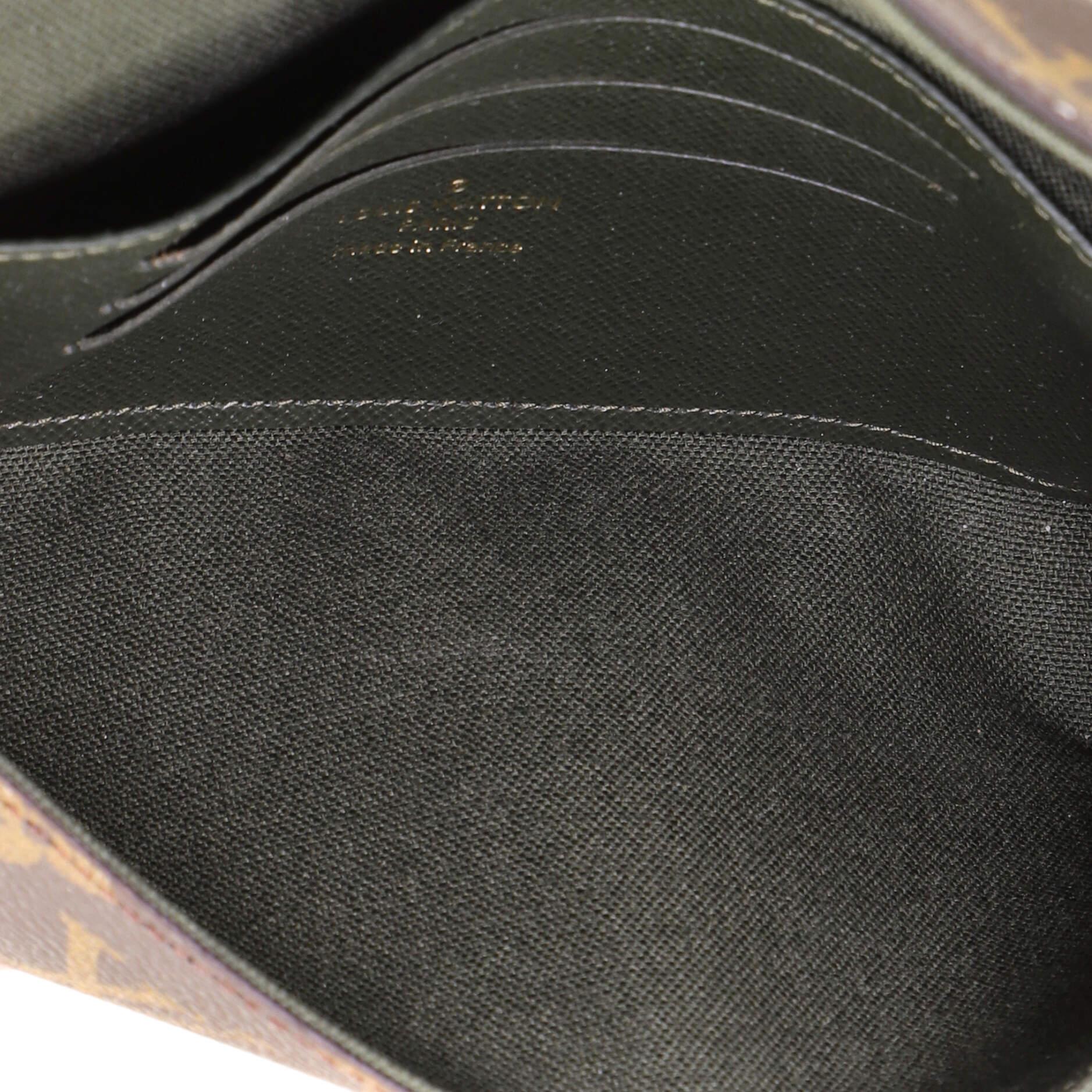 Black Louis Vuitton Felicie Strap & Go Handbag Monogram Canvas