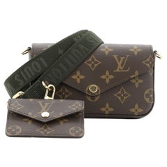 Louis Vuitton Felicie Strap & Go Handbag Monogram Canvas