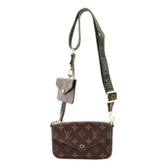 Louis Vuitton Felicie Strap & Go Handbag Monogram Canvas