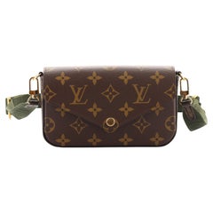 Louis Vuitton Felicie Riemen & Go Handtasche mit Monogramm aus Segeltuch