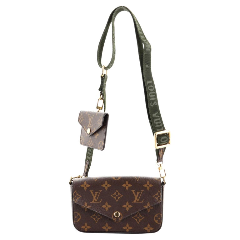 Sell Louis Vuitton Monogram Felicie Strap & Go Crossbody Bag - Brown/Green