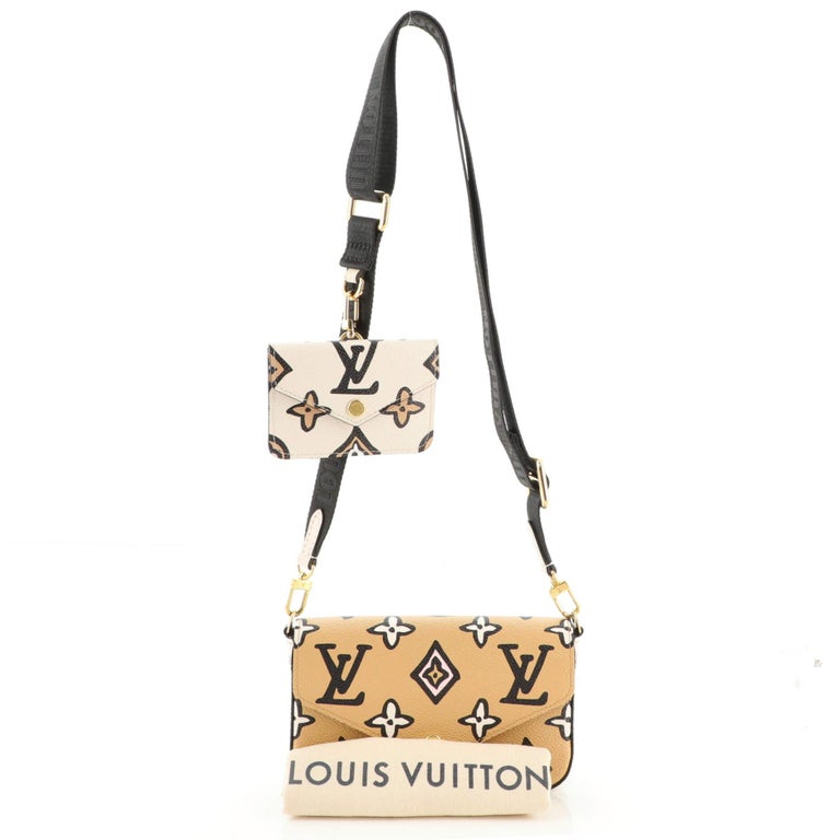 Louis Vuitton Monogram Canvas Wild at Heart Felicie Strap and Go Pochette  at 1stDibs