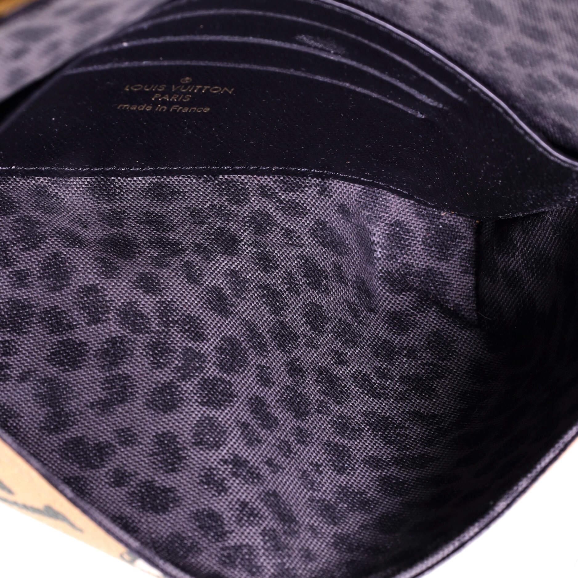 Louis Vuitton Felicie Riemen & Go Handtasche Wild at Heart Monogramm Riesen (Beige)