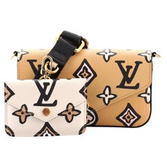 Louis Vuitton Felicie Riemen & Go Handtasche Wild at Heart Monogramm Riemen