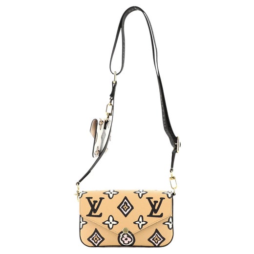 Louis Vuitton Crossbody FÉLICIE STRAP and GO Pochette Monogram Shoulder Bag  New at 1stDibs