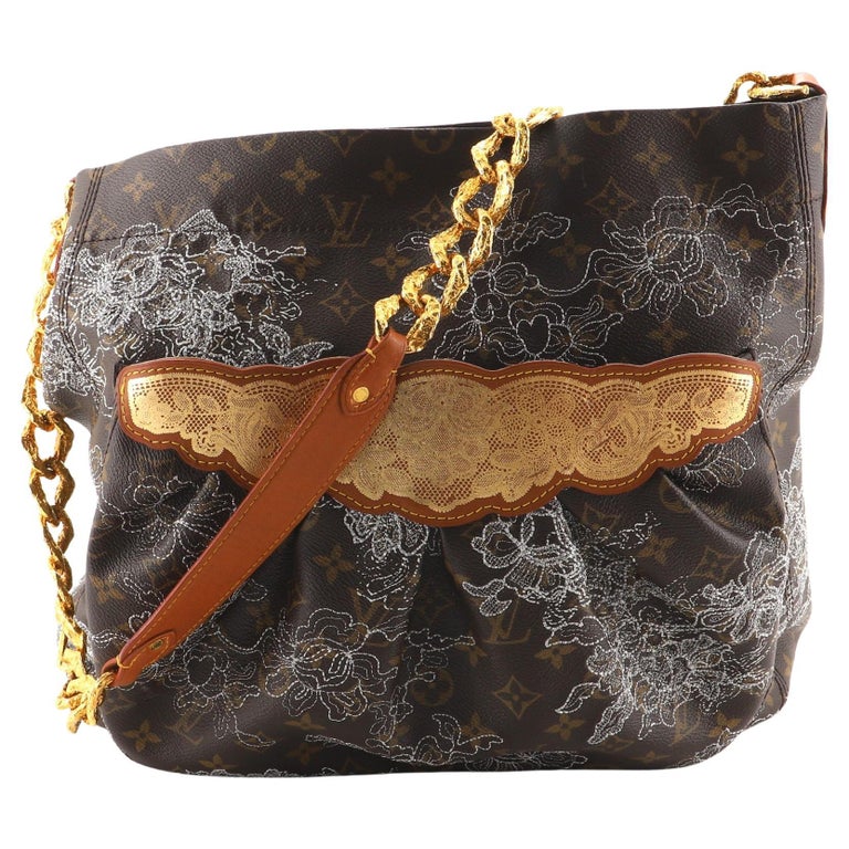 Louis Vuitton Dentelle Fersen Gold Monogram Limited Edition Shoulder Bag