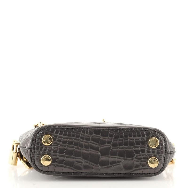 Louis Vuitton Fetish Lockit Cuff Clutch Crocodile In Good Condition In NY, NY