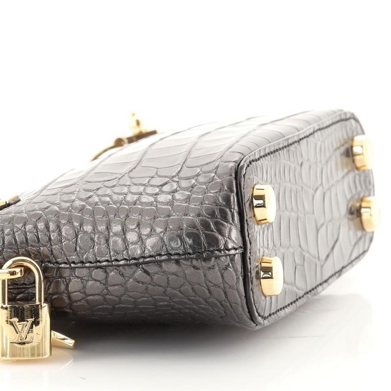 Louis Vuitton Fetish Lockit Cuff Clutch Crocodile 1