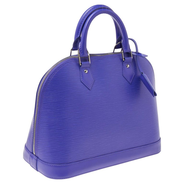 Louis Vuitton Alma Handbag Epi Leather PM Purple 2341211