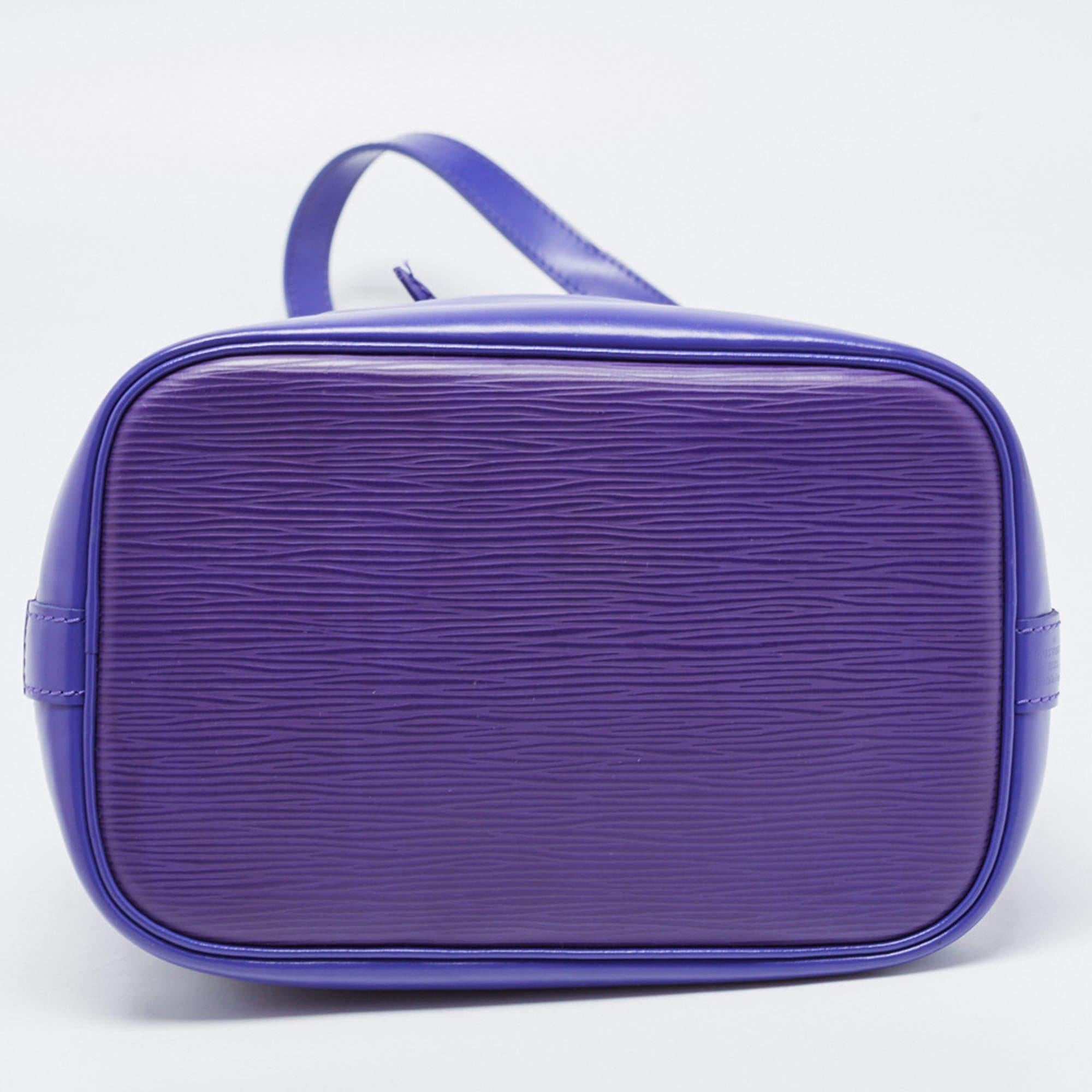 Neonoe-Tasche aus Leder von Louis Vuitton Figue Epi im Angebot 8