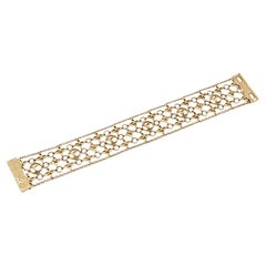 Louis Vuitton Filigram Gold Tone Bracelet M