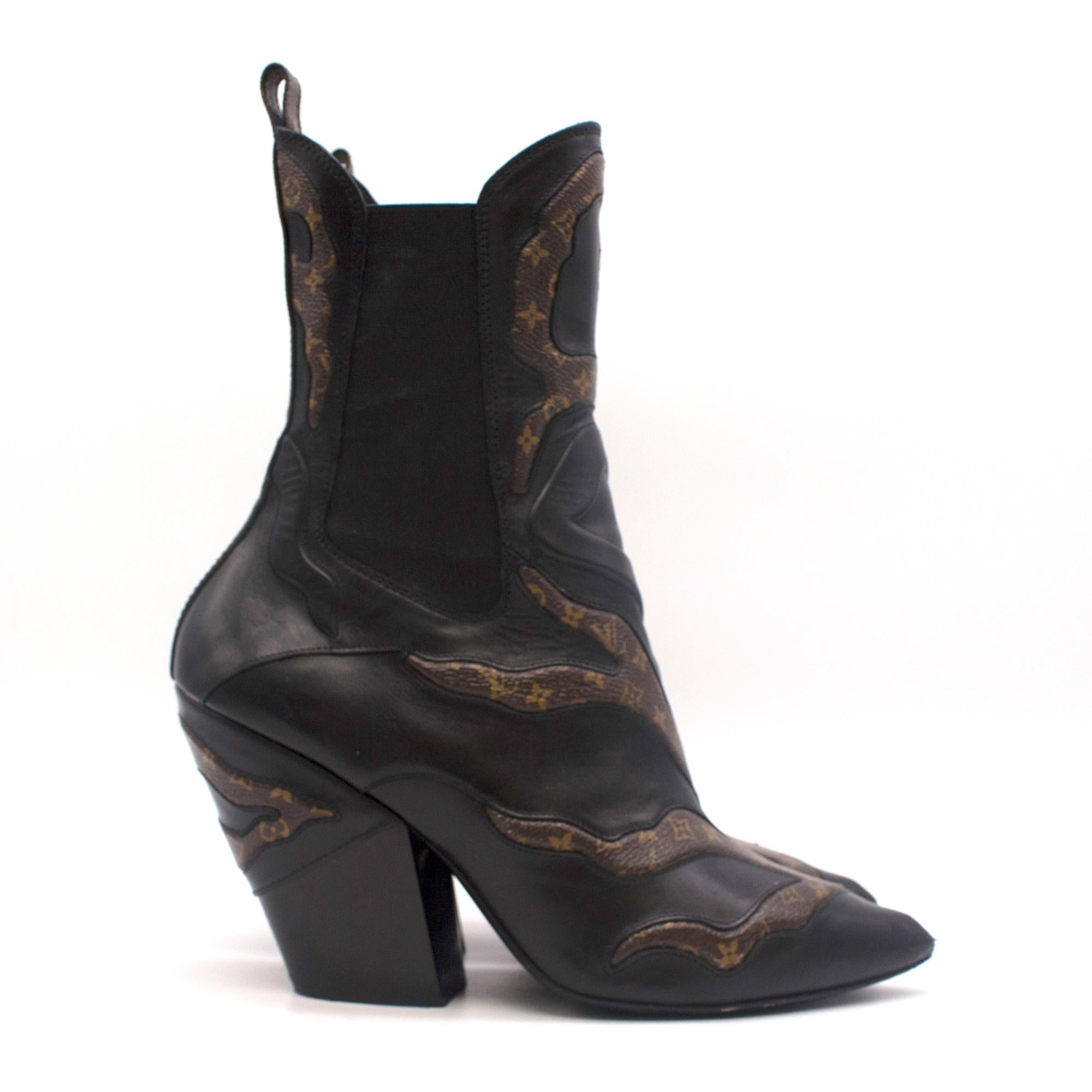 louis vuitton fireball ankle boot