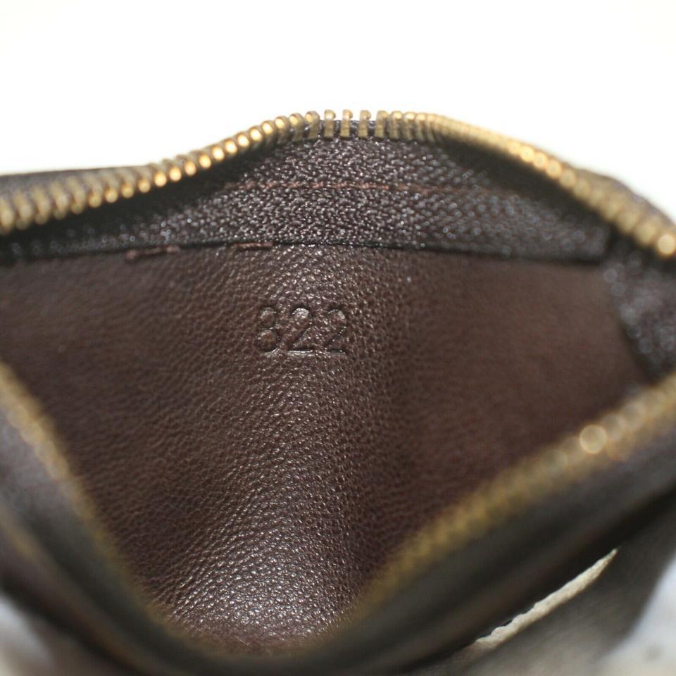 Louis Vuitton First Edition Monogram Key Pouch Pochette Cles Keychain 863185 In Good Condition In Dix hills, NY