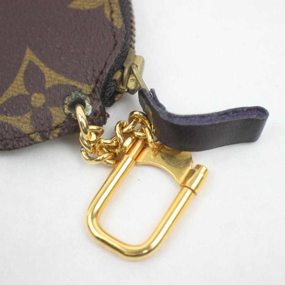 Louis Vuitton First Edition Monogram Key Pouch Pochette Cles Keychain 863185  4