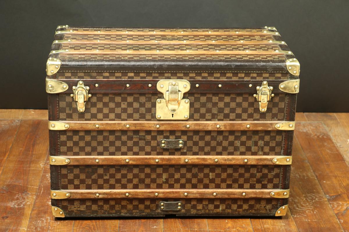Louis Vuitton, Damier-Truhe, erste Serie, 1880er-Jahre (Spätes 19. Jahrhundert)