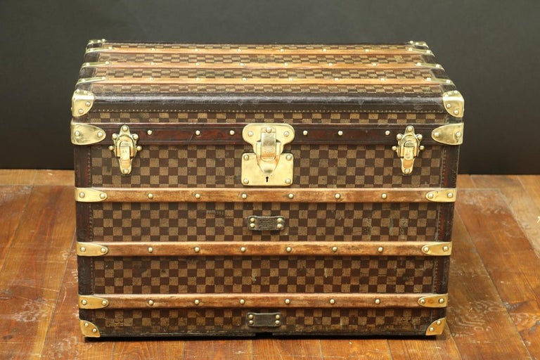 Louis Vuitton First Serie Damier Trunk, 1880s  Louis vuitton handbags  neverfull, Louis vuitton trunk, Louis vuitton suitcase