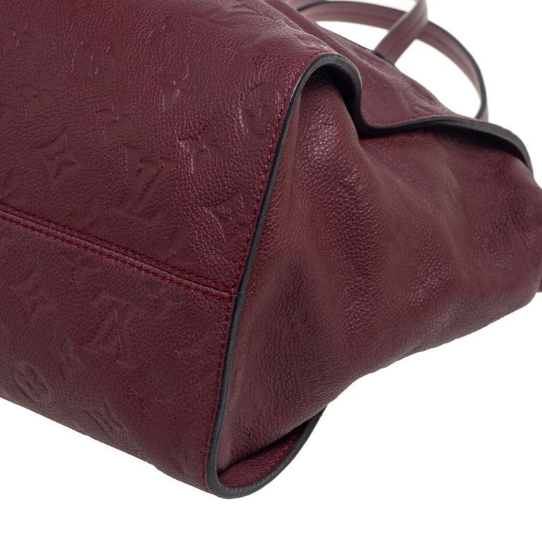 LOUIS VUITTON Lumineuse PM Monogram Empreinte Leather Shoulder Bag Plu