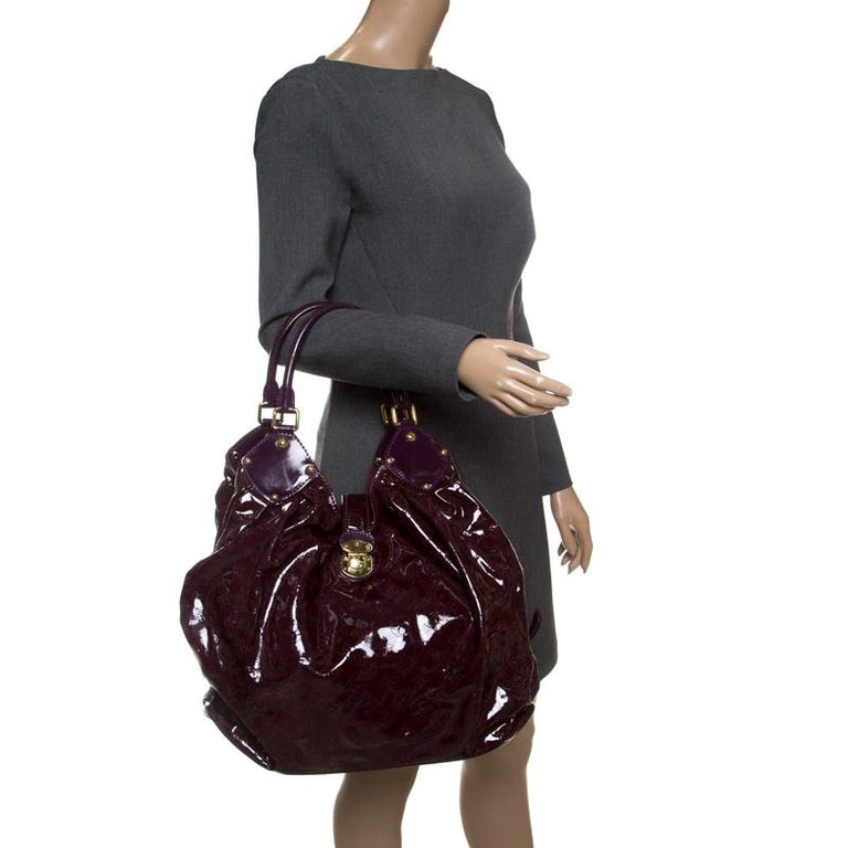Louis Vuitton Flamme Mahina Patent Leather Limited Edition Surya XL Bag For Sale at 1stdibs