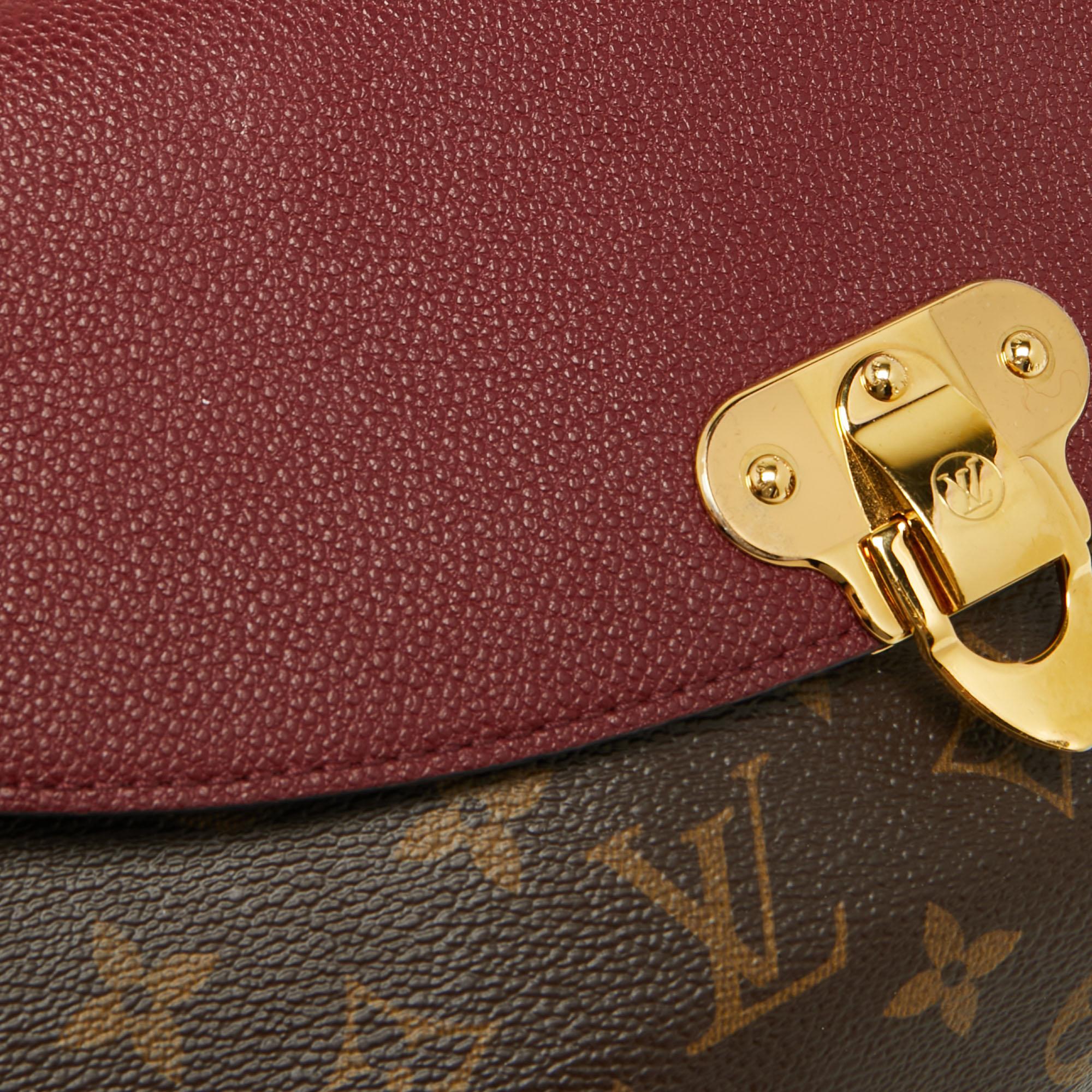 Brown Louis Vuitton Flamme Monogram Canvas and Leather Saint Placide Bag