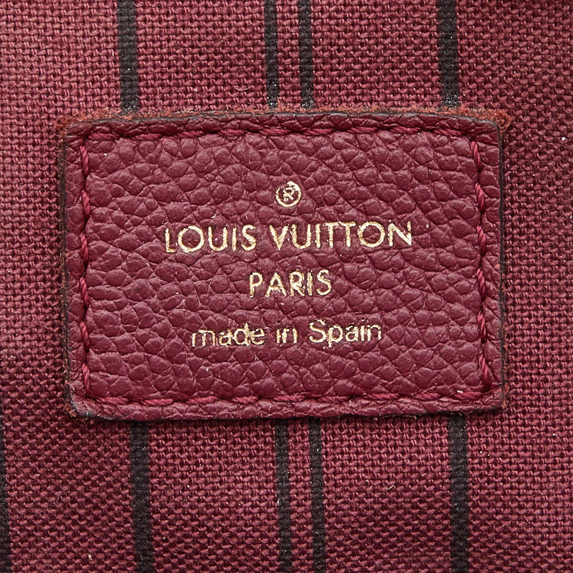 Louis Vuitton Flamme Monogram Empreinte Leather Pont Neuf Mini Bag For Sale 5