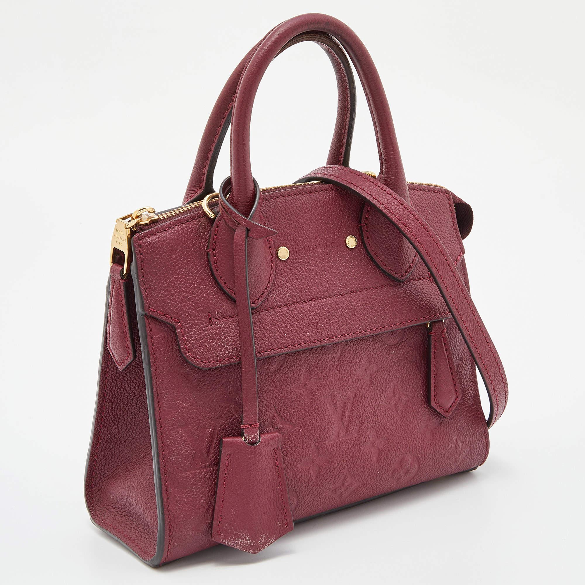 Louis Vuitton Flamme Monogram Empreinte Leather Pont Neuf Mini Bag In Fair Condition For Sale In Dubai, Al Qouz 2