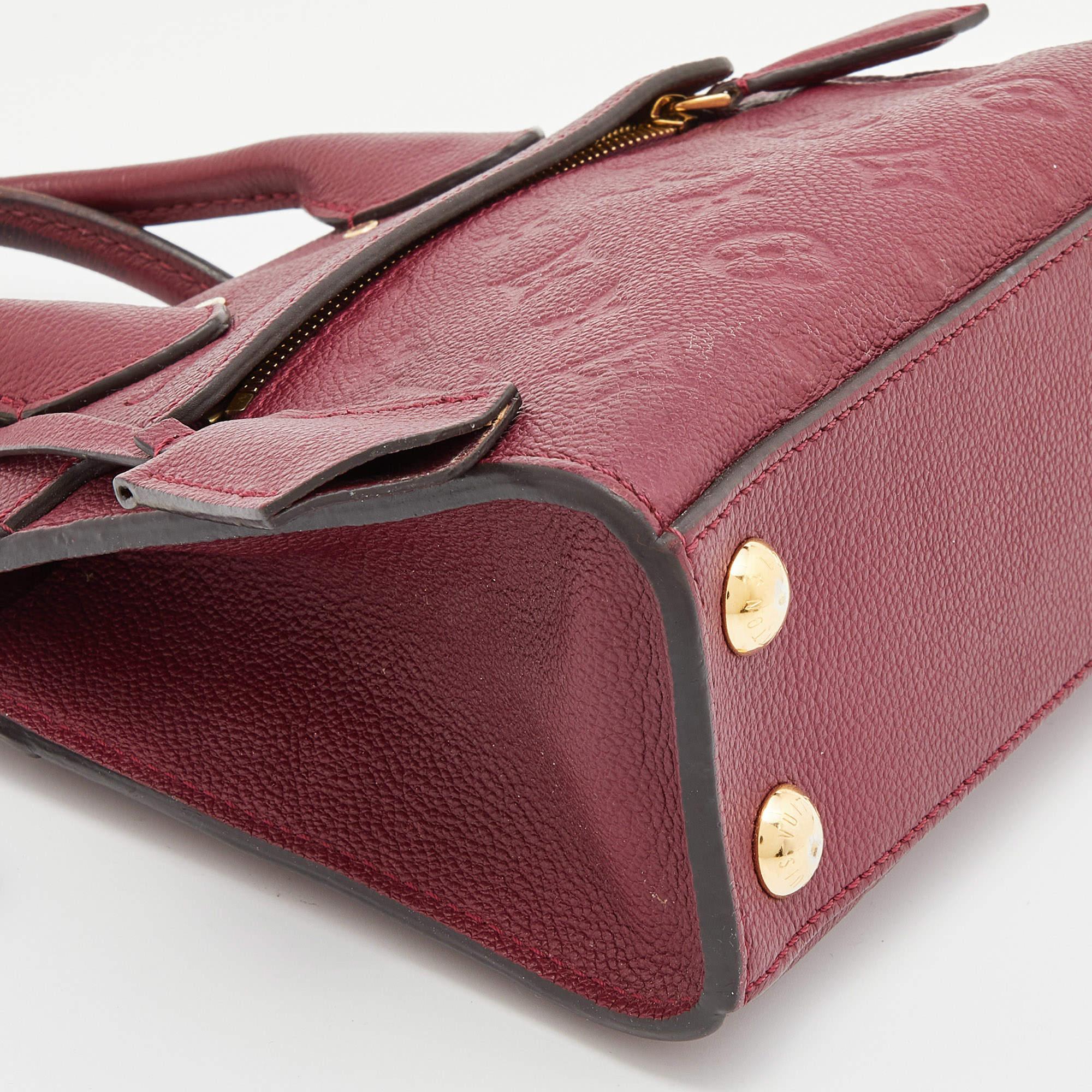 Louis Vuitton Flamme Monogram Empreinte Leather Pont Neuf Mini Bag For Sale 1