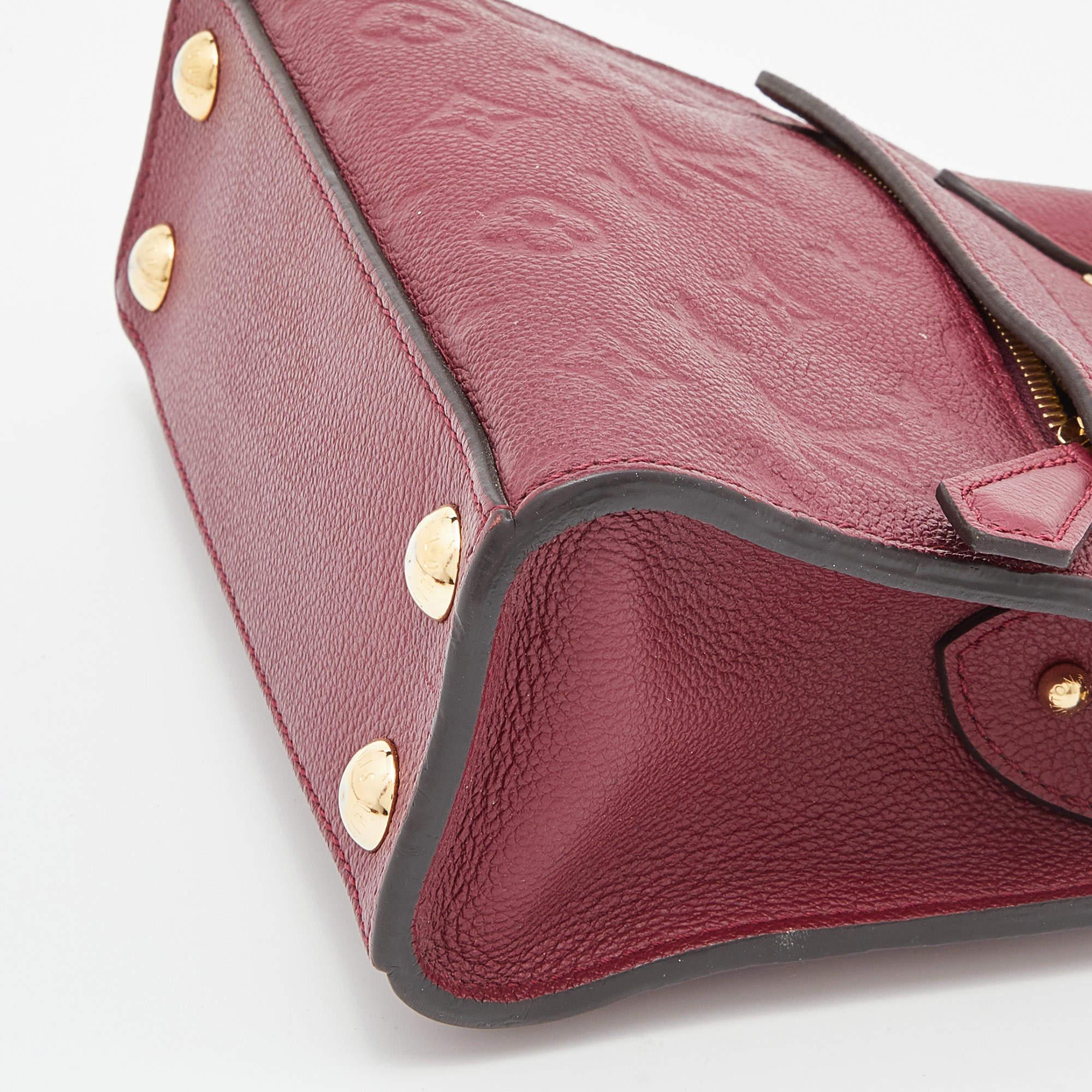 Louis Vuitton Flamme Monogram Empreinte Leather Pont Neuf Mini Bag For Sale 2
